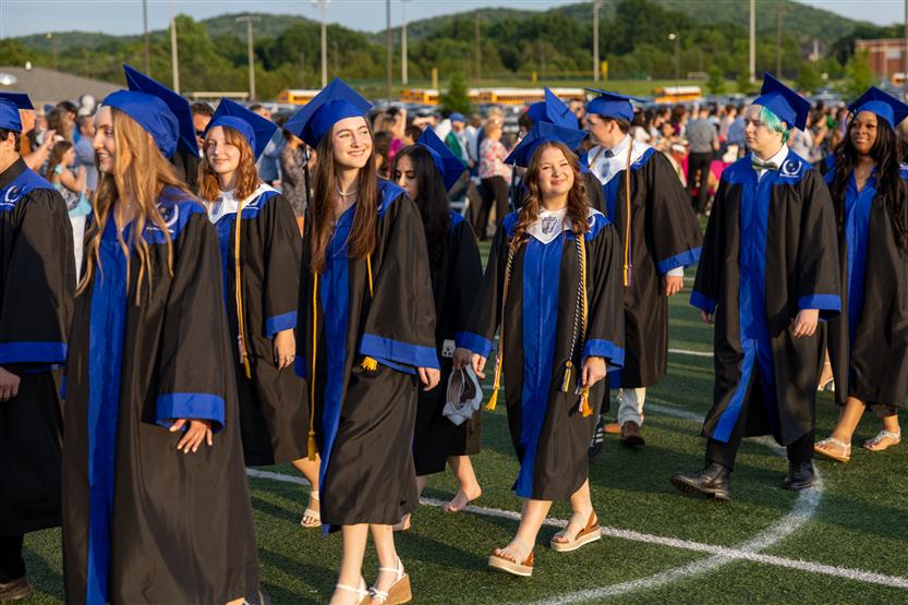 Students celebrate graduating